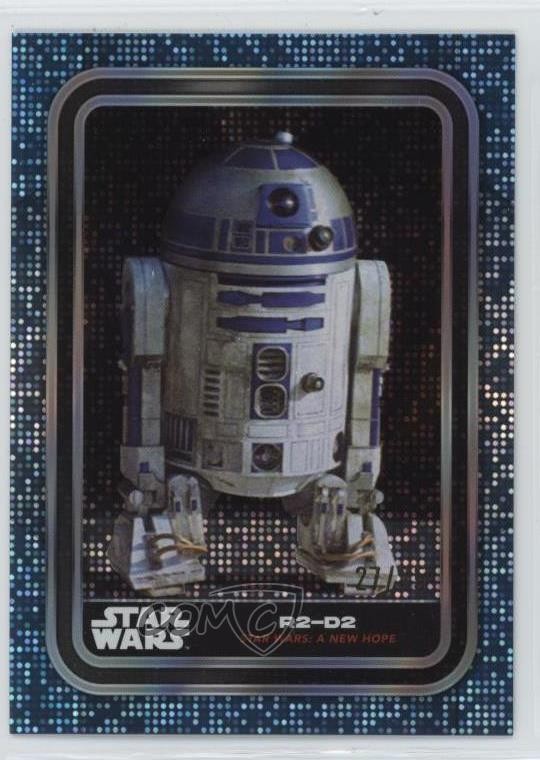 2023 Topps Star Wars New York Comic Con Bonus Blue Sparkle /75 R2-D2 0us8