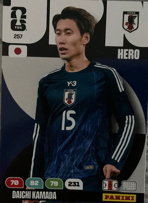 Panini Adrenalyn xl FIFA World Cup 2026 Daichi Kamada #257 Hero Japan