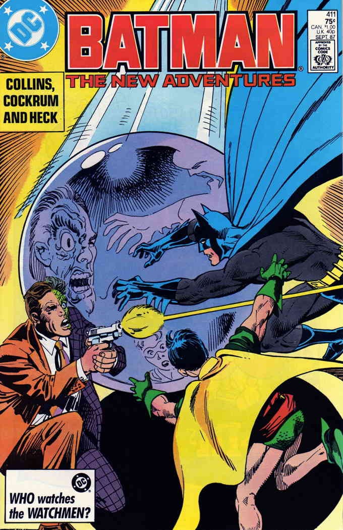 Batman #411 FN; DC | Two-Face Robin The New Adventures 1st Print - w/Bag+Board