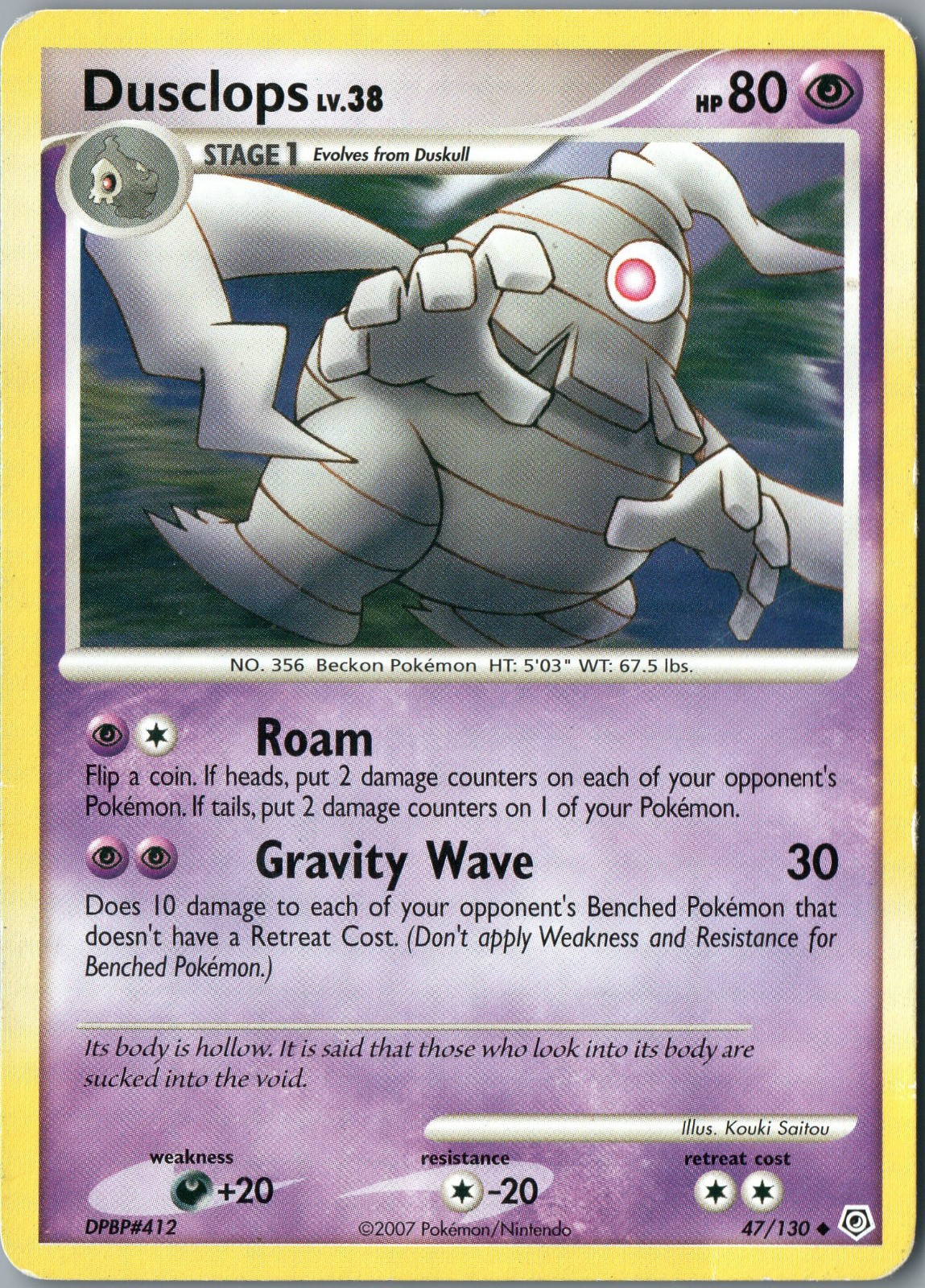 Dusclops Diamante e Perla Non Comuni 47/130 Nuovo con scatola - Pokemon