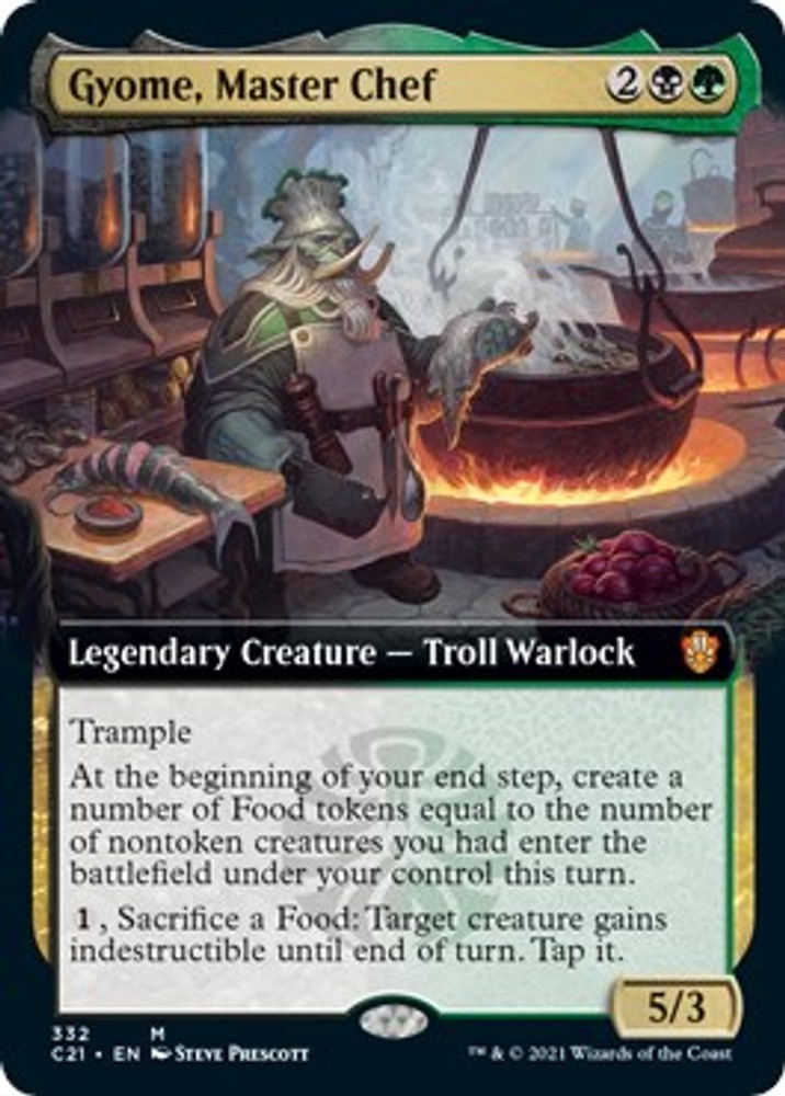 Gyome, Master Chef (Extended Art) - NM MTG Commander 2021