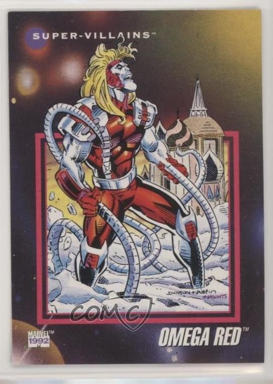 1992 Impel Marvel Universe Serie III Super-Villains Omega Rosso #124 0nl0