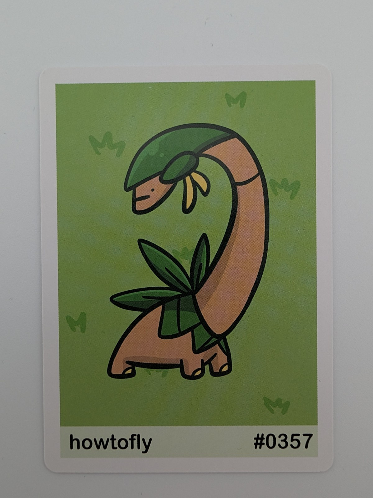 Pookiemoot Gen 3 - Howtofly (Tropius) #0357 - Pokemon Fan Art