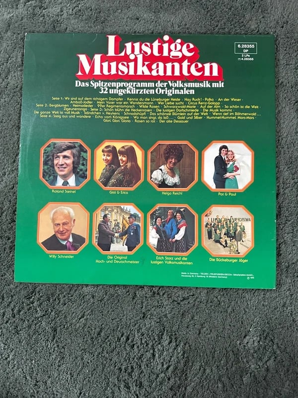 Lustige Musikanten – Volksmusik | Doppel-LP | 32 Originale