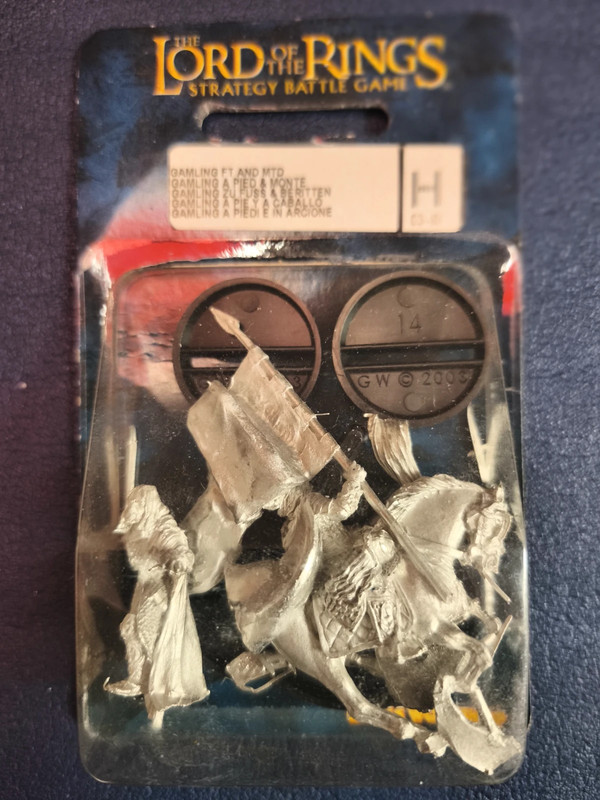 LOTR Games Workshop - Gamling foot and mounted blister