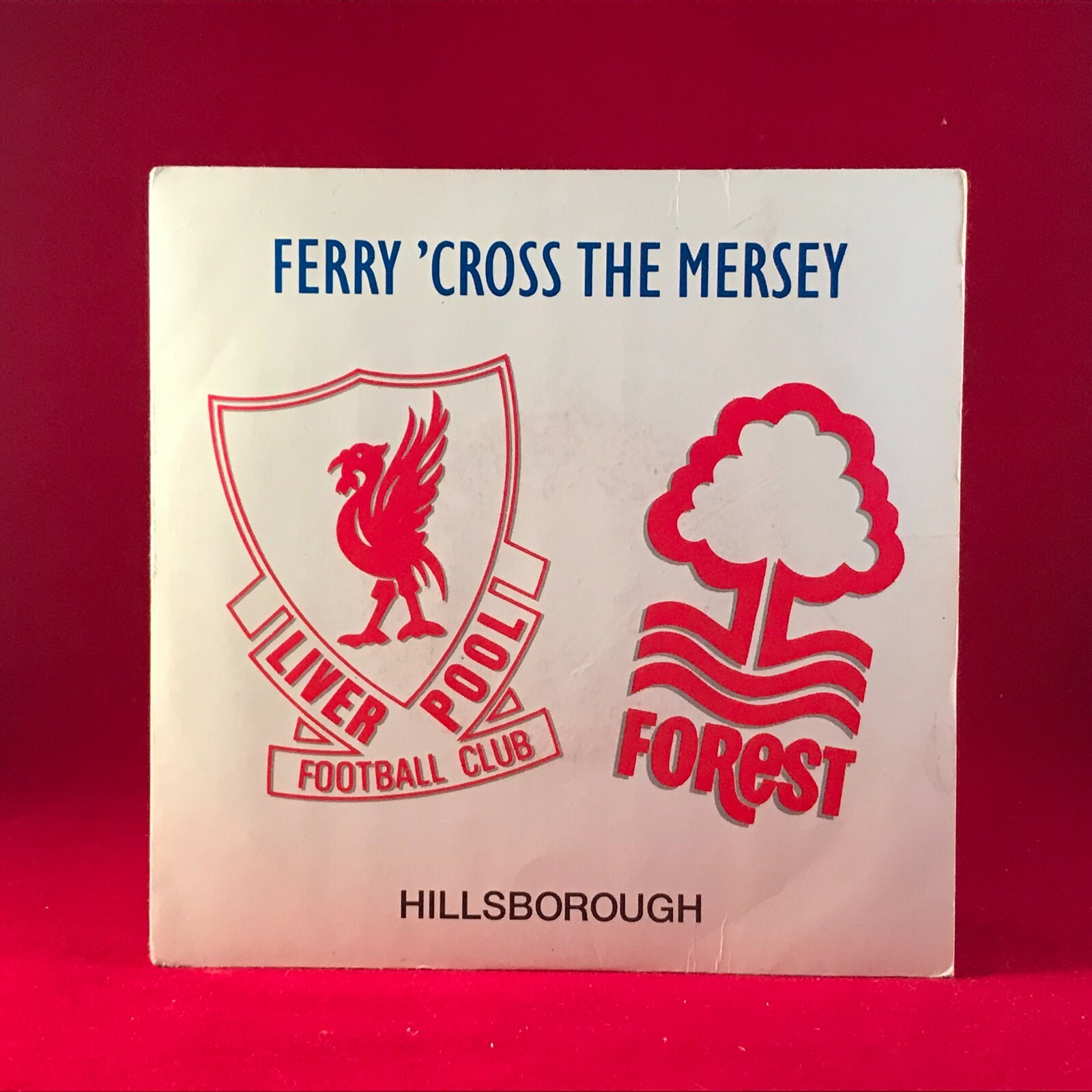 PAUL McCARTNEY VARIOUS Ferry Cross The Mersey UK 7" vinyl Single  HILLSBOROUGH C