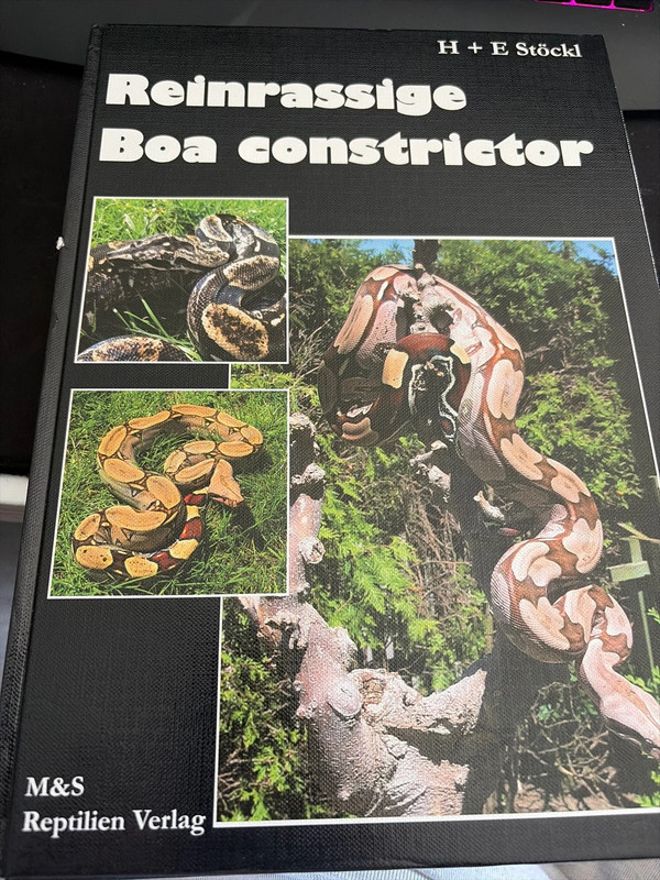 Reinrassige Boa Constrictor Buch