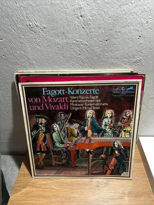 Mozart & Vivaldi Fagott Konzerte Vinyl LP – Popov Klassik