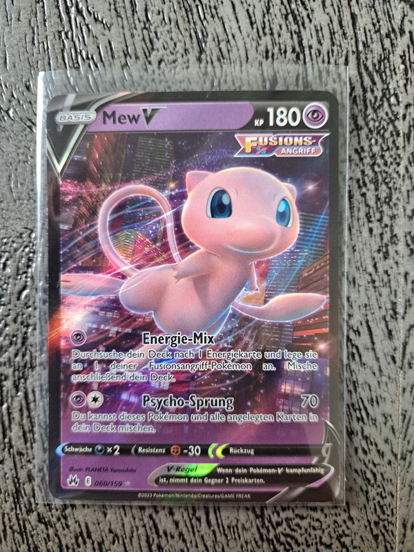 Pokemon Karte Mew V CRZ 060 Zenit der Könige • Deutsch