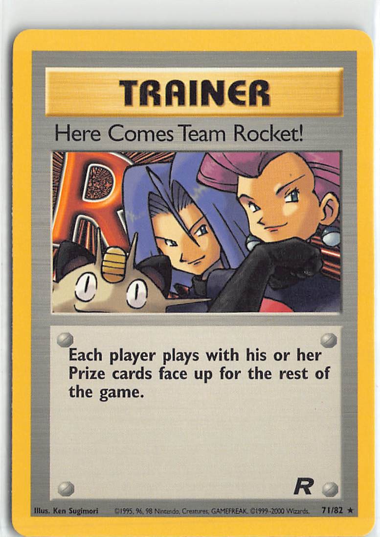 Team Rocket raro LP illimitato 71/82 arriva Team Rocket! (71)