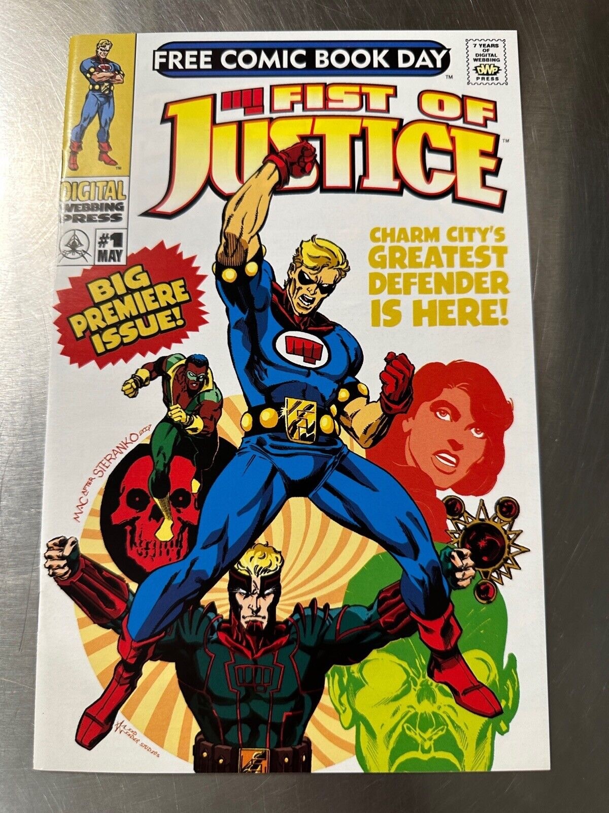 Fist Of Justice  #1 May 2007  Used Condition Digital Webbing Press Comic Book