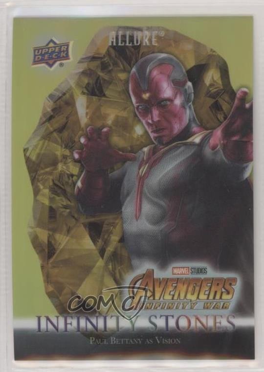 2022 Marvel Allure Infinity Stones Gold Mind Stone 98/99 Vision Paul Bettany 0e3