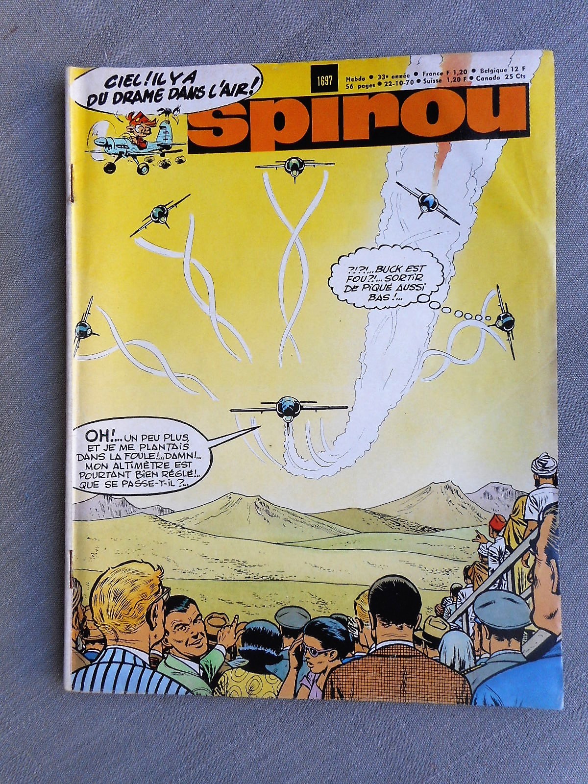 Hebdo Spirou N°1697 Stato Corretto Con Il Mini Racconto E Senza Il Supplemento