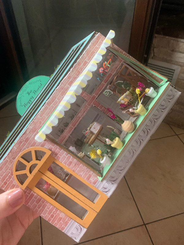 Dollhouse miniatura negozio di fiori