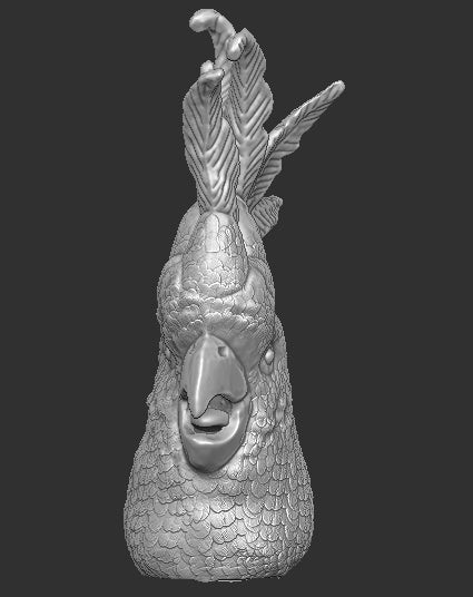 Testa di cacatua per uccellino figura