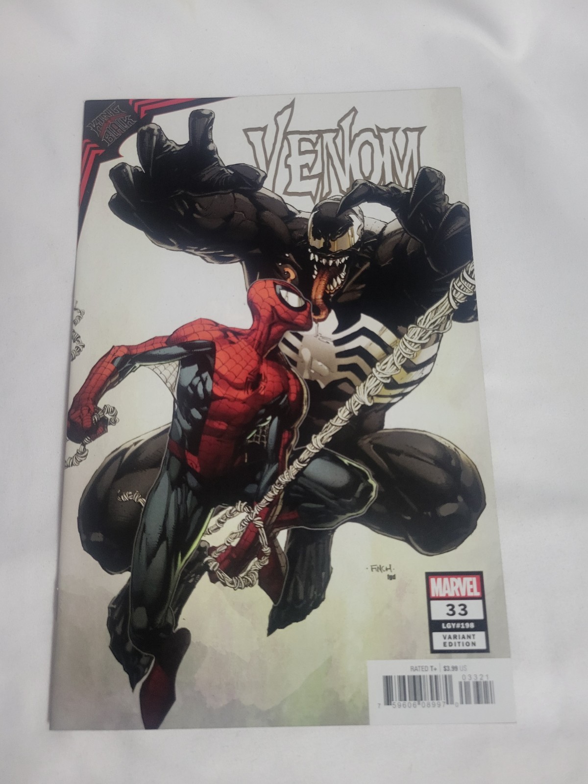Venom #33 1:50 David Finch Variant King in Black Spider-Man Donny Cates