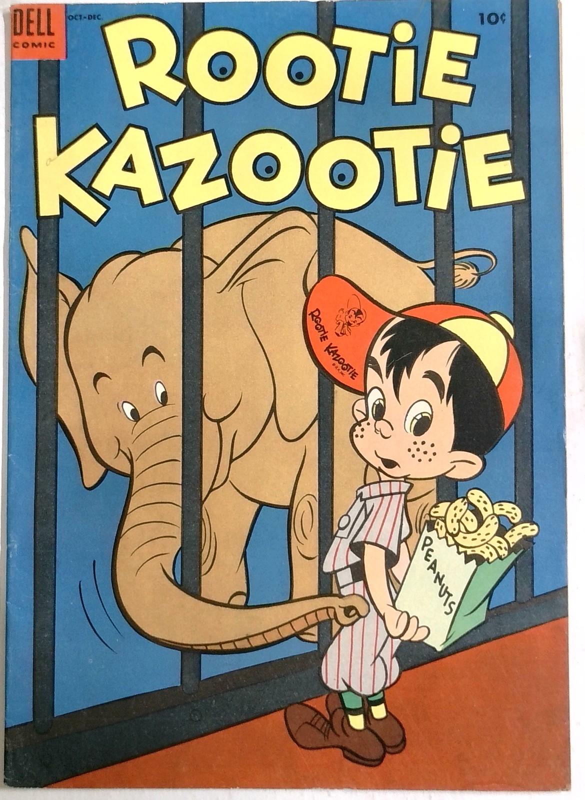 Rootie Kazootie  #6 - 1954 - Final Issue - Cartoon Humor - Circus Elephant Cover