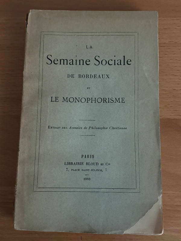 Rare, Blondel, monophorisme, 1910