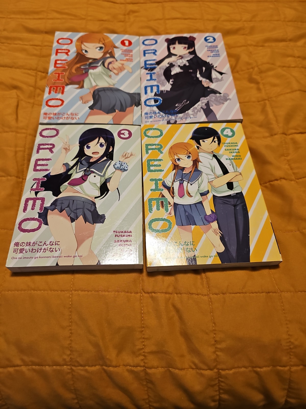 Oreimo manga inglese serie COMPLETA volumi 1-4 di Tsukasa Fushimi