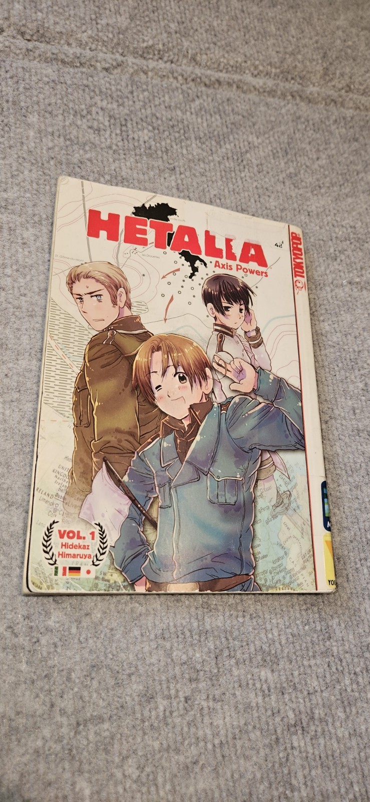 Hetalia Axis Powers Vol 1 manga Hidekaz Himaruya Tokyopop tascabile inglese