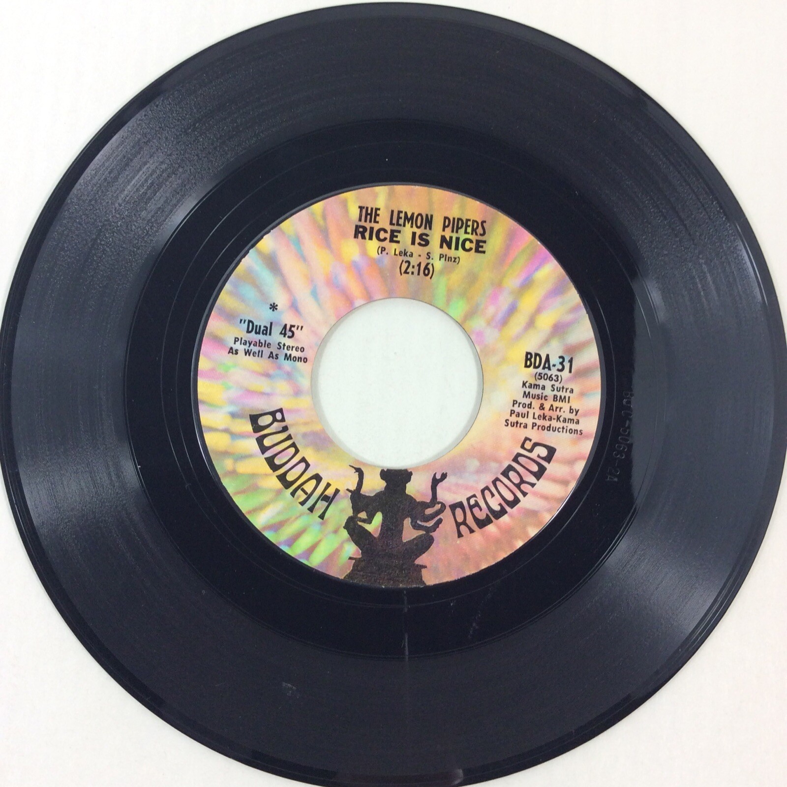 The Lemon Pipers Rice Is Nice Blueberry Blue 45 rpm Buddha Vinyl Record