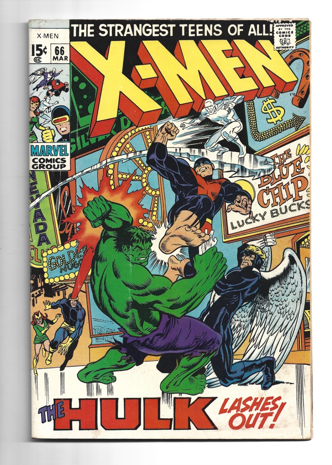 Uncanny X-Men #66, FN- 5.5, Hulk; Ultima nuova storia prima delle ristampe