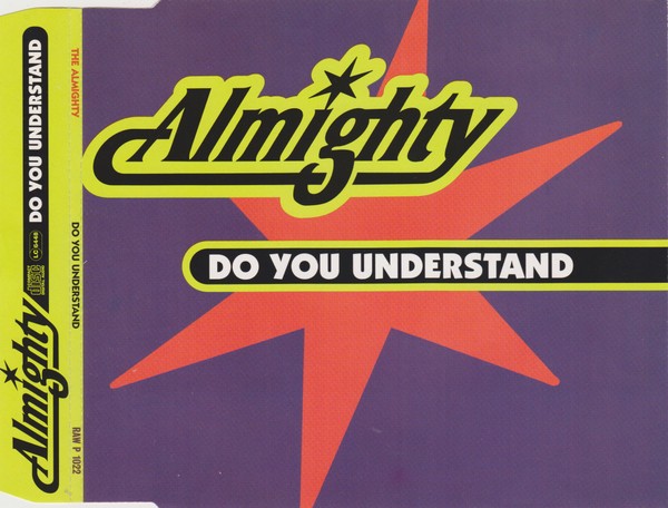 Almighty CD Promo "Do You Understand" CD Eccellente (EX)