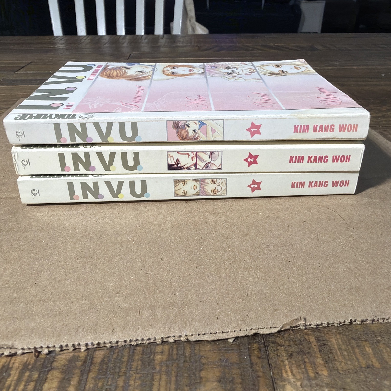 I.N.V.U. Lotto manga vol 1-3, prime stampe 2003, Kim Kang ha vinto