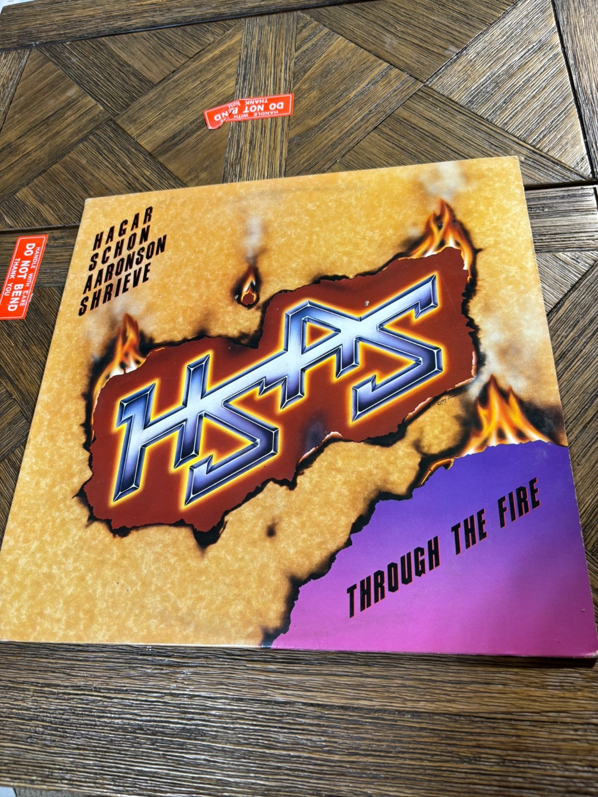 HSAS Through The Fire Vintage Vinyl LP 1984 Geffen Record GHS-4023