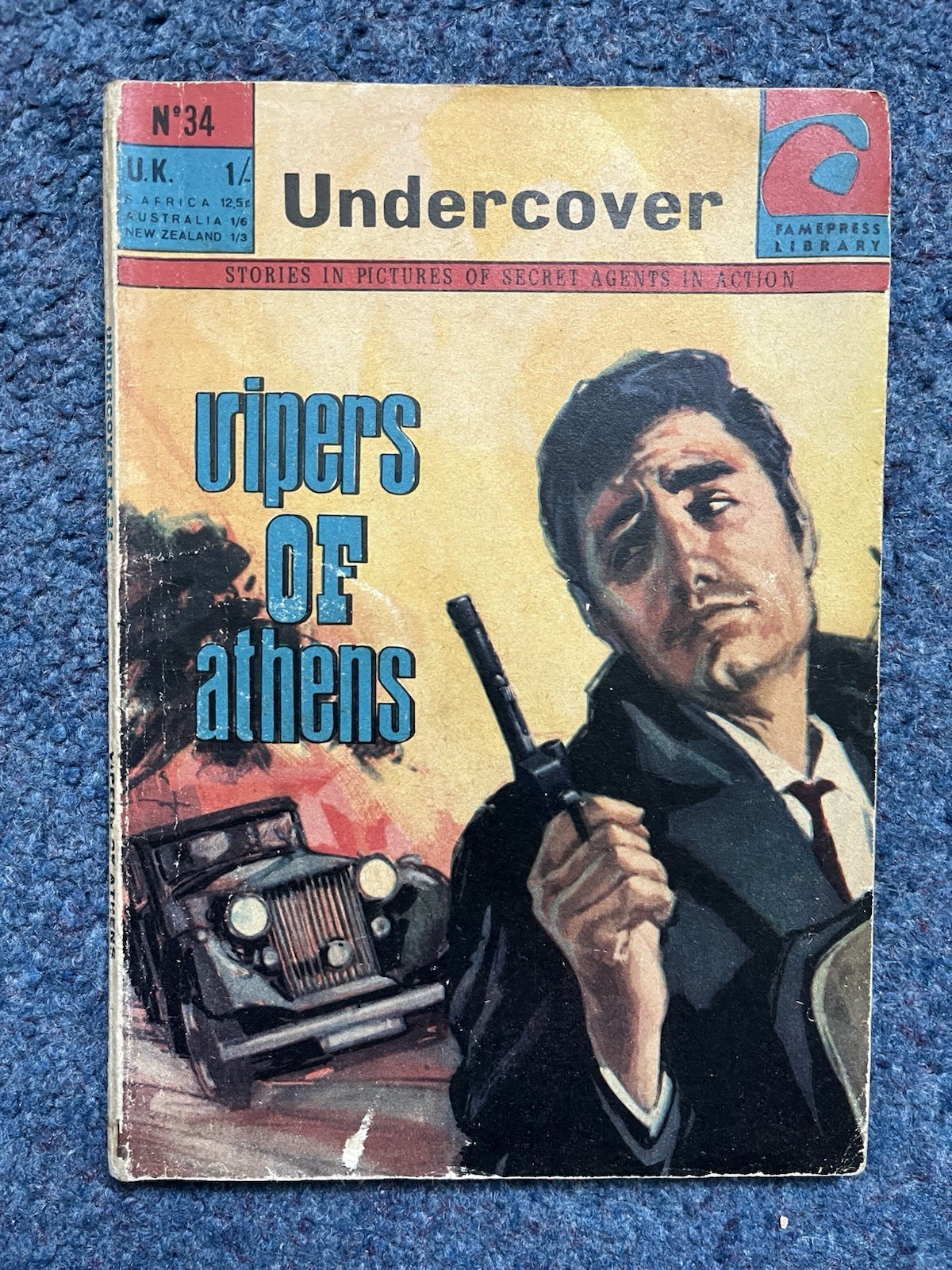 Undercover Picture Library Stories Secret Agent in Action # 34 Vipers of Athens