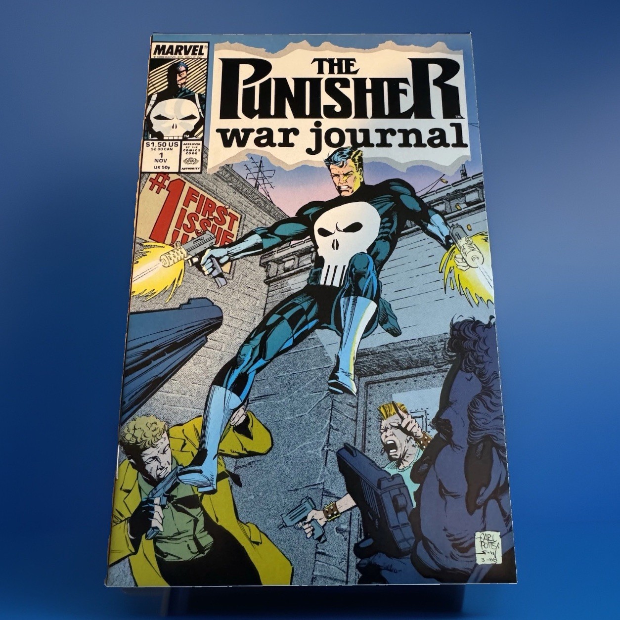 Punisher War Journal #1 (1988) Marvel Comics prima stampa Jim Lee Origin Key