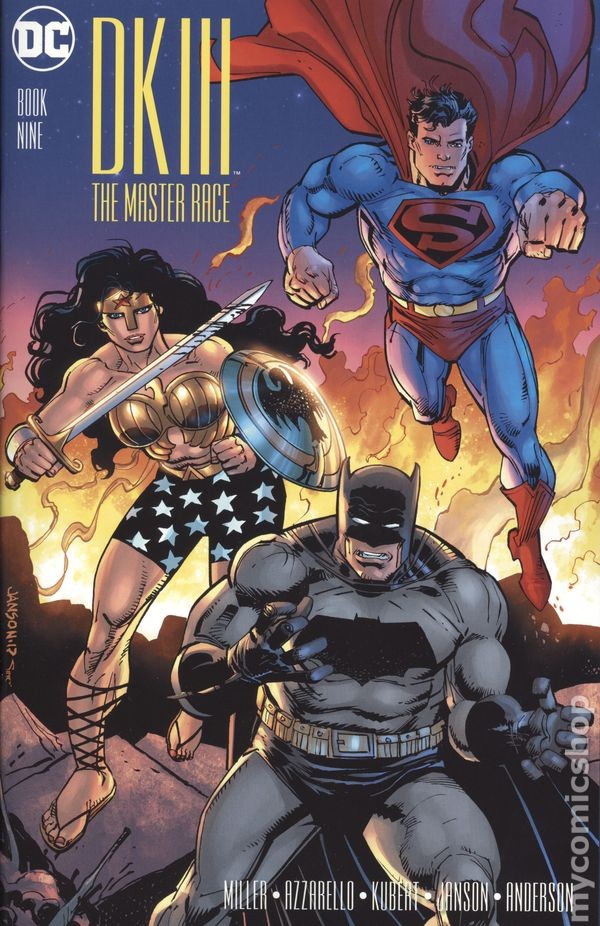 Dark Knight III Master Race #9D Janson 1:25 Variant NM 2017 Stock Image
