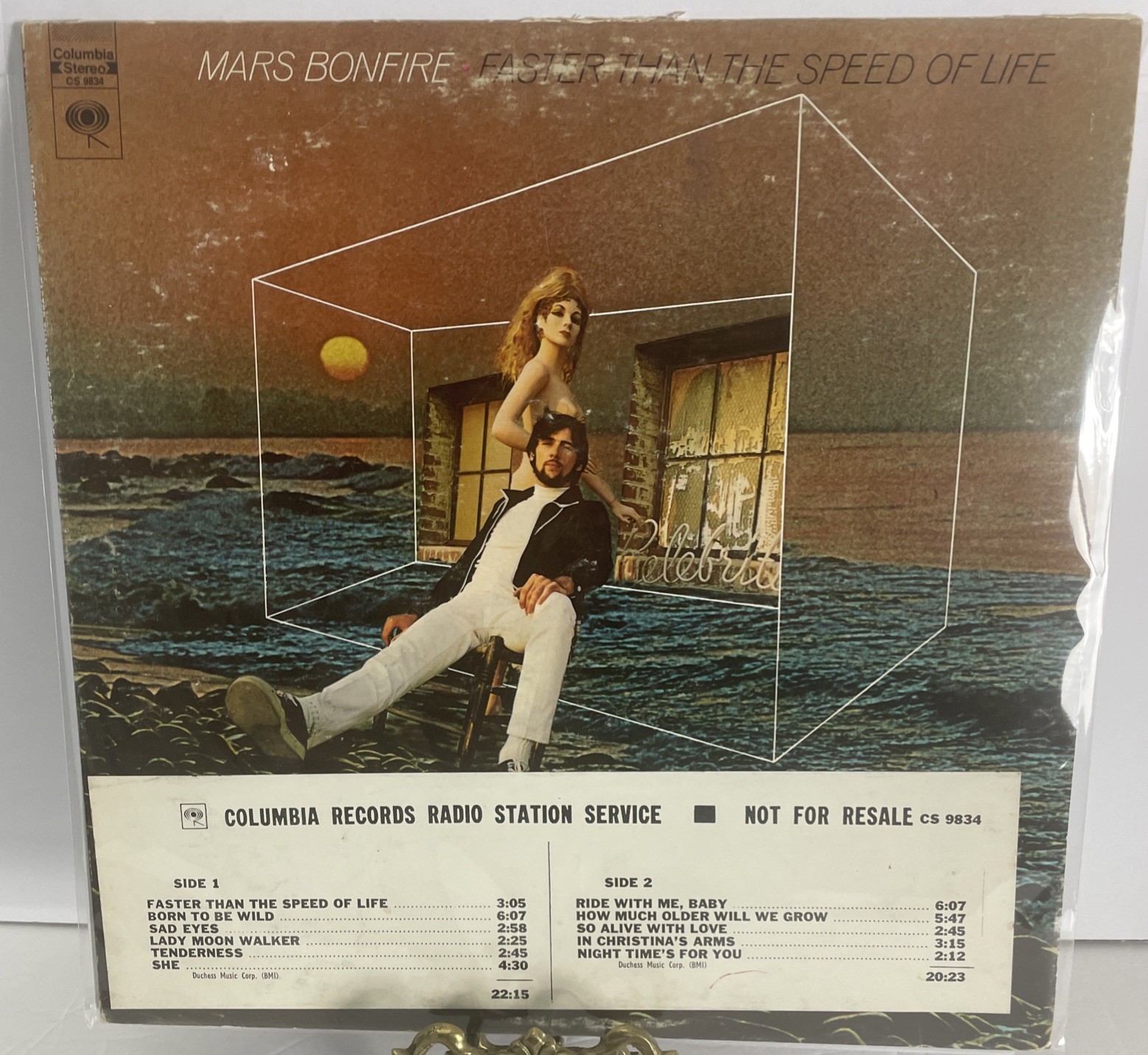MARS BONFIRE Faster Than The Speed Of Life Columbia CS 9834 PROMO VG+ Ultrasonic