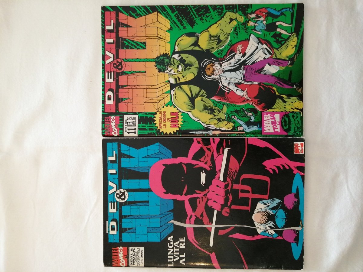 Devil & Hulk n.5 Marvel Italia 1994 e n.11 Marvel Italia 1995