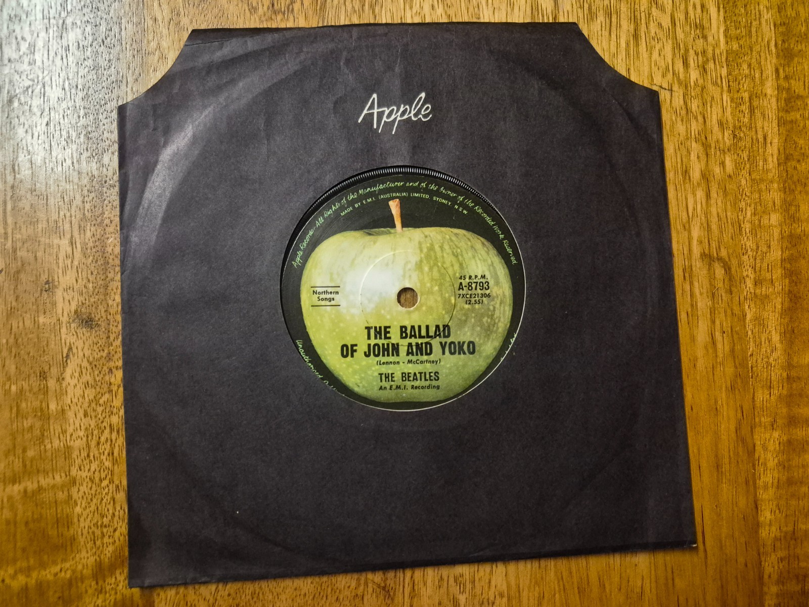 The Beatles – The Ballad Of John And Yoko 1969 Apple A-8793 Australia