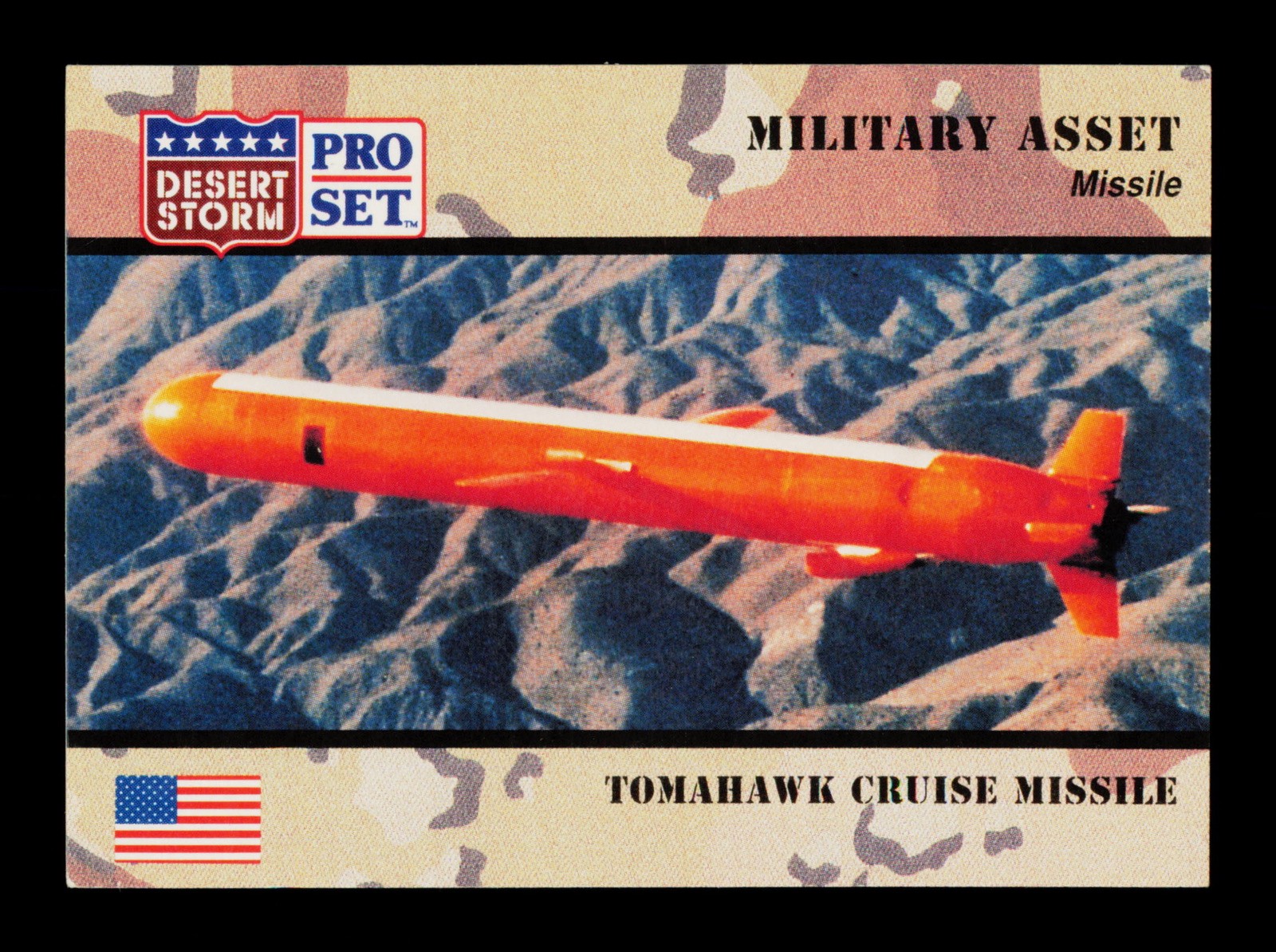 Tomahawk Cruise Missle 215 Desert Storm Pro Set 1991 Trading Card