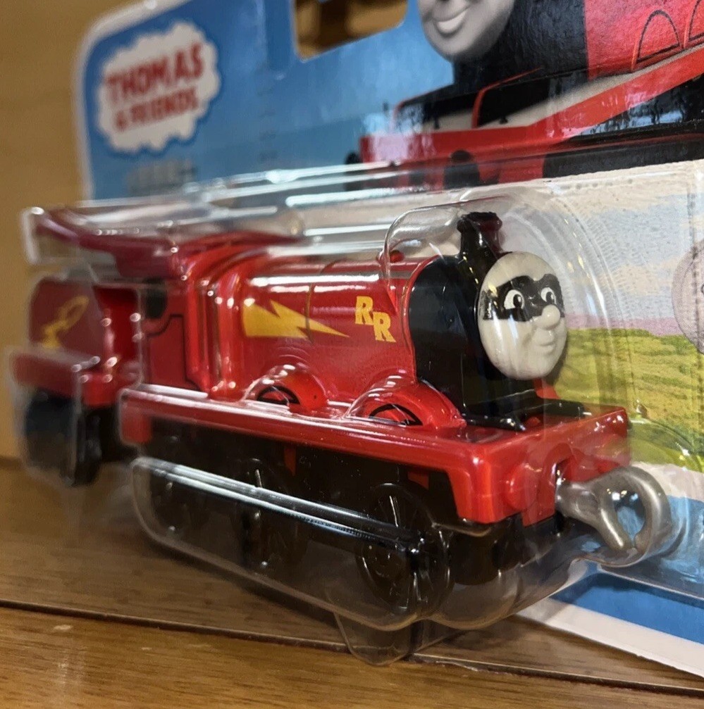 RAIL ROCKET JAMES! THOMAS FRIENDS TRENO TRACKMASTER PUSH LUNGO PRESSOFUSO NUOVO!