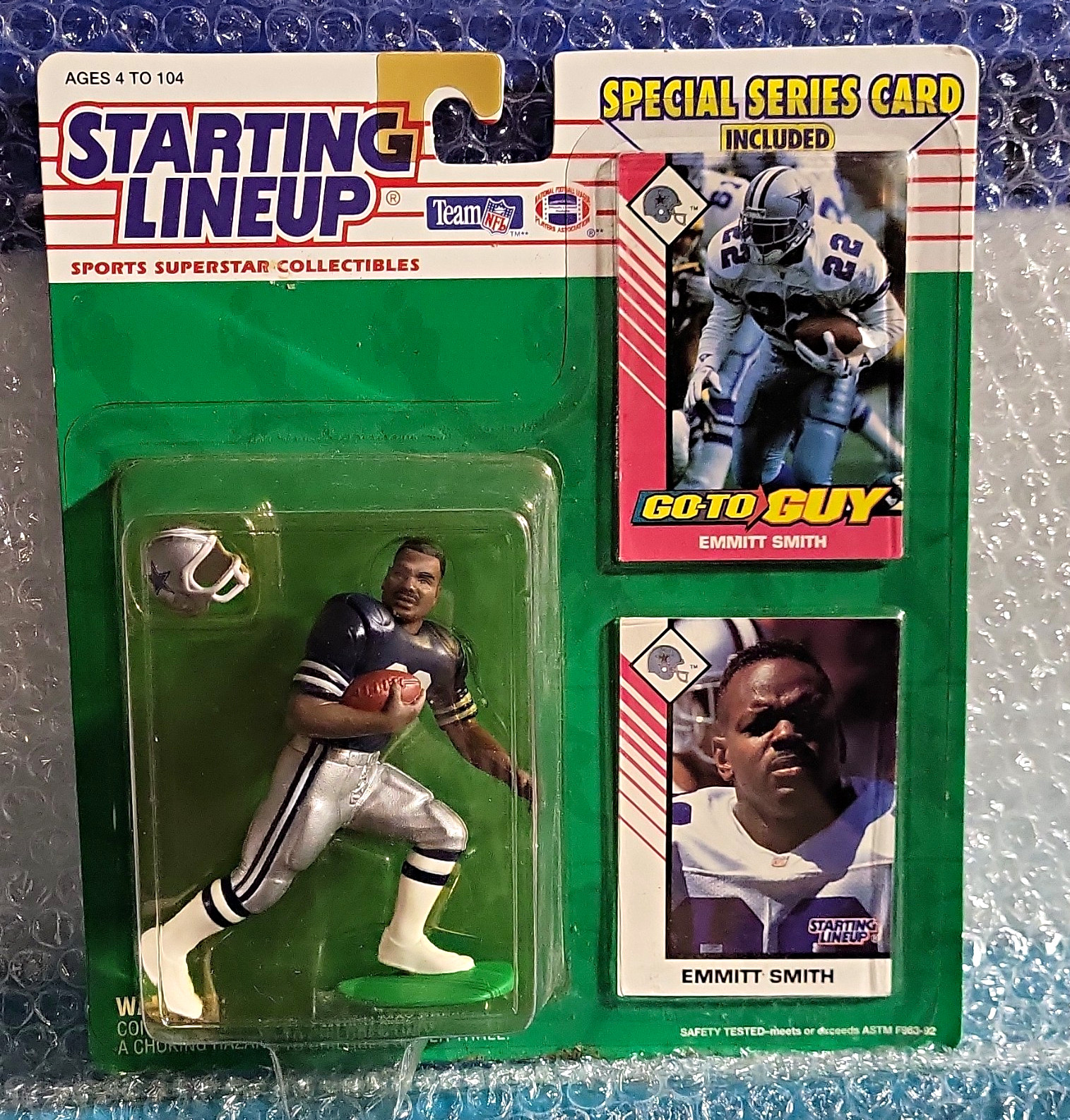 Kenner Starting Lineup Emmitt Smith Figure w/ Card & Helmet (1993)