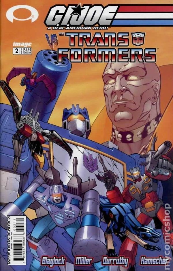 GI Joe vs. Transformers #2A Miller VF+ 8.5 2003 immagine stock
