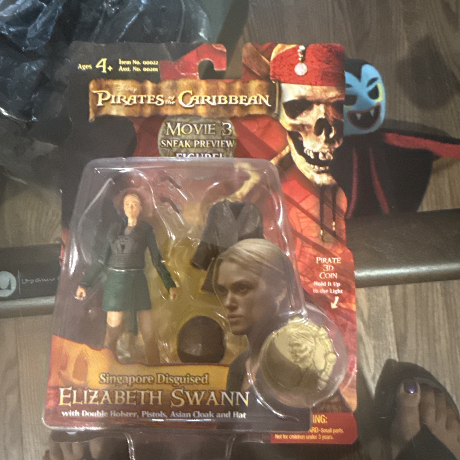 Nuova moneta Pirati dei Caraibi Elizabeth Swann Singapore travestita + pirata 