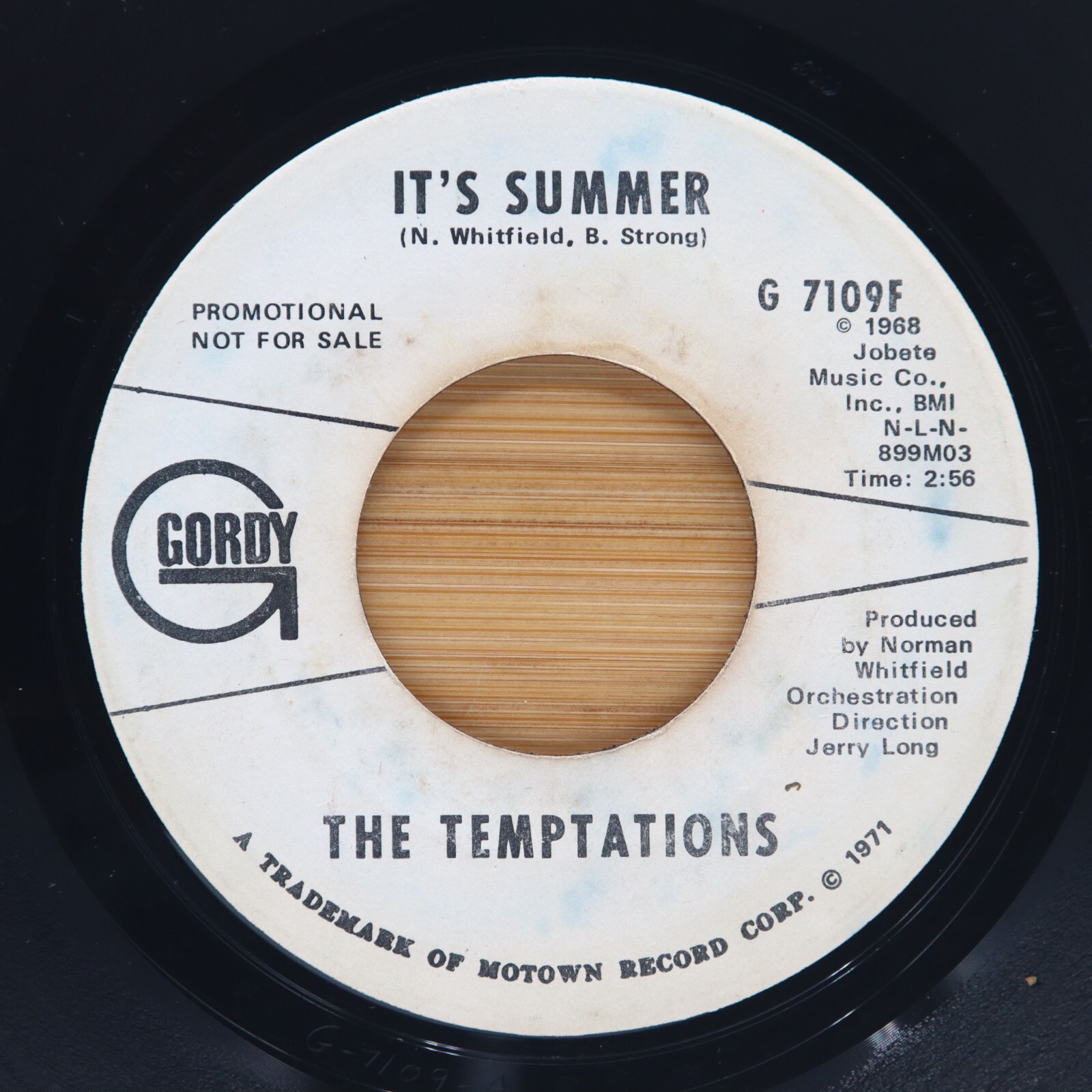 THE TEMPTATIONS - IT'S SUMMER - SOUL 45 *PROMO* GORDY
