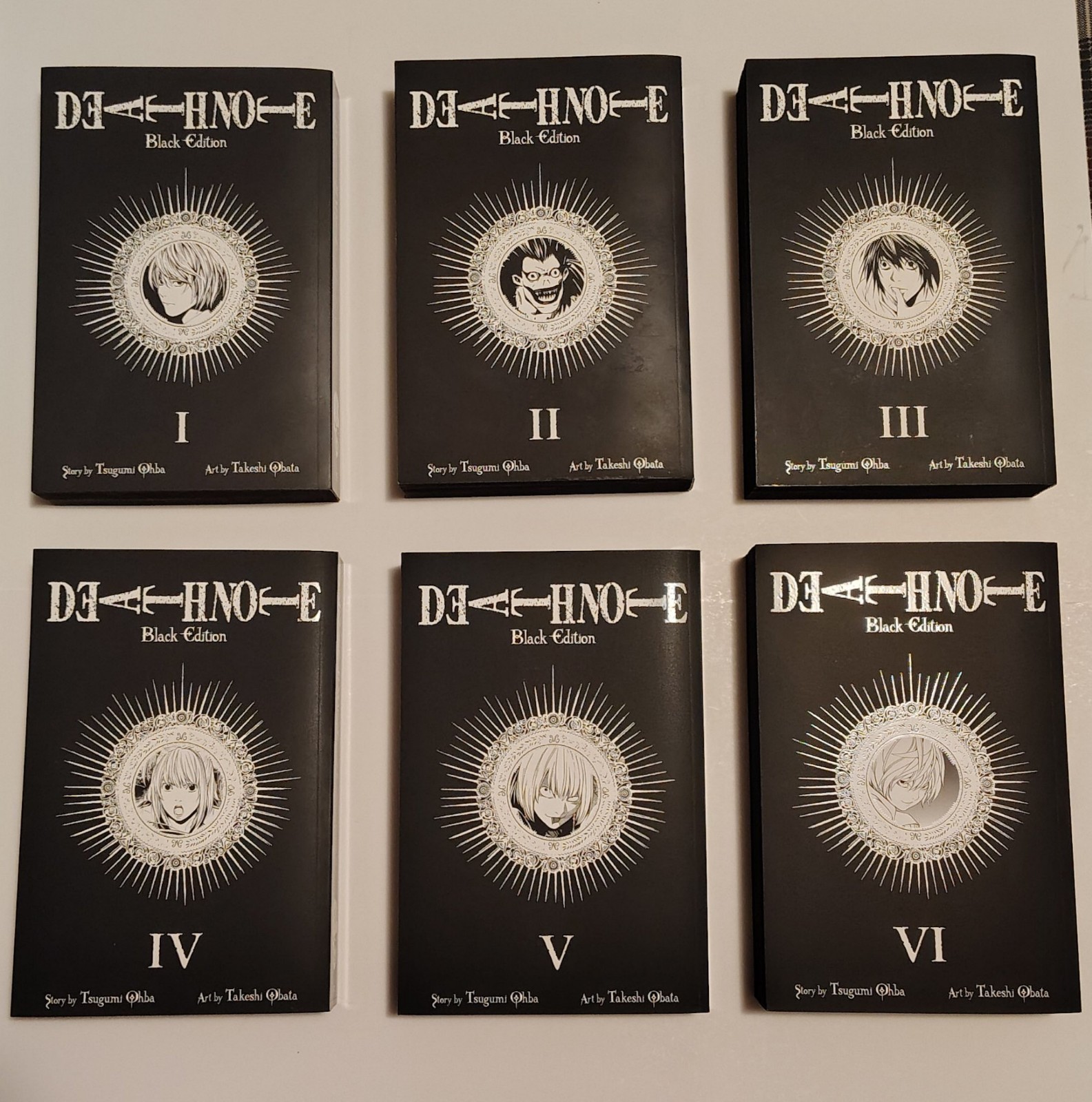 Death Note Black Edition Set Manga Completo Vol 1-6 VIZ Ottimo