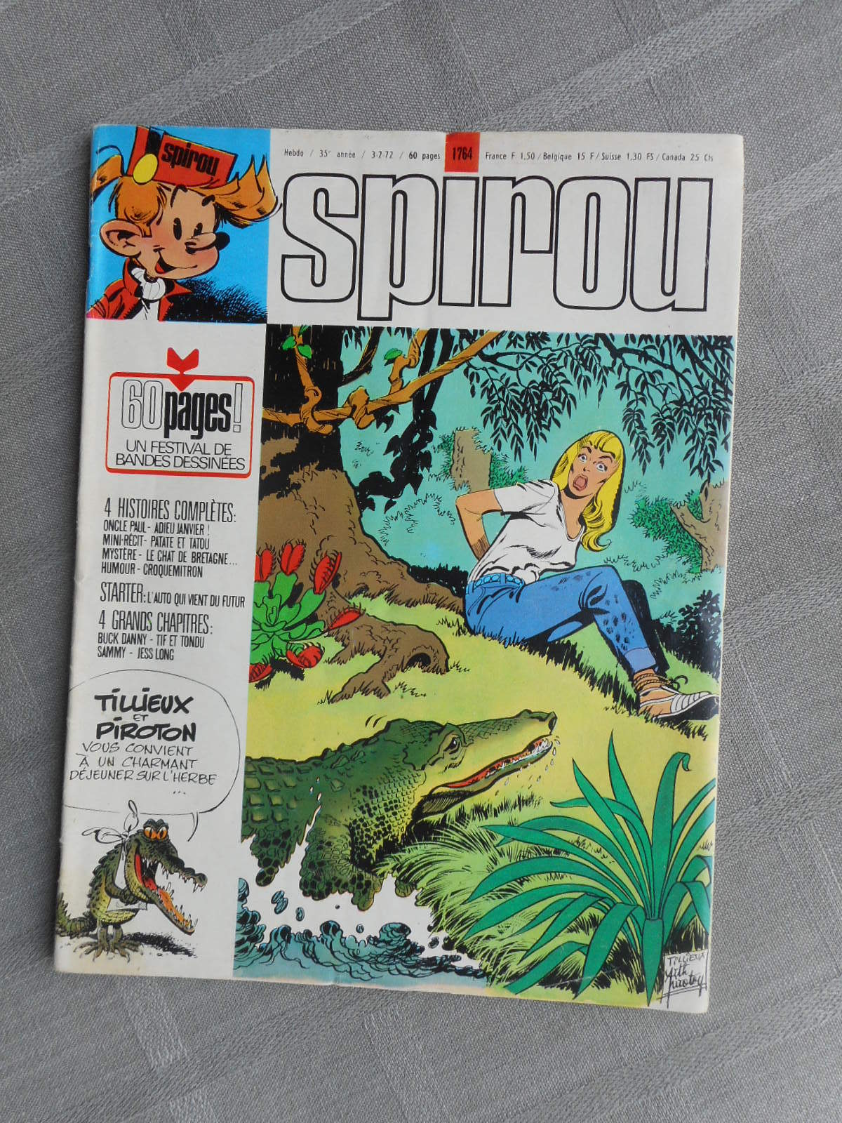 Lilla Spirou N° 1764 Condizioni Corretti/Condizioni Con il Supplemento +