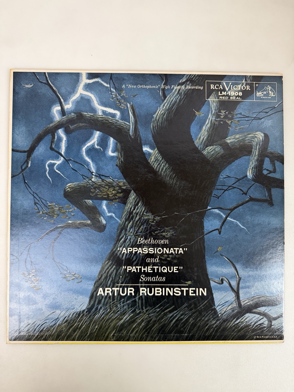 Artur Rubinstein Beethoven Appassionata Pathetique RCA LM-1908 Mono Vinyl LP