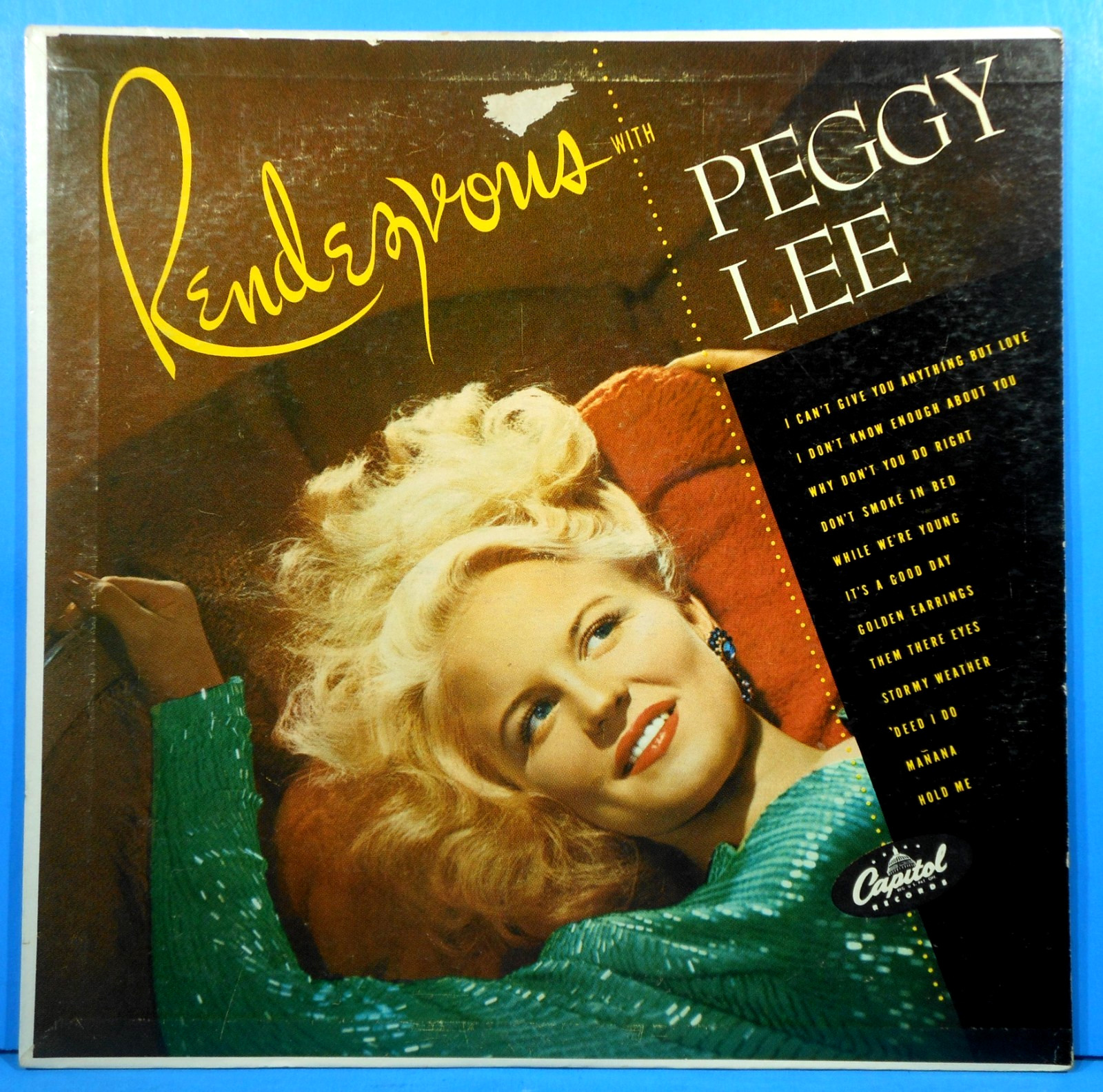 PRENDEZVOUS WITH PEGGY LEE  LP 1948 RE '56 MONO PLAYS GREAT! VG/VG!!A