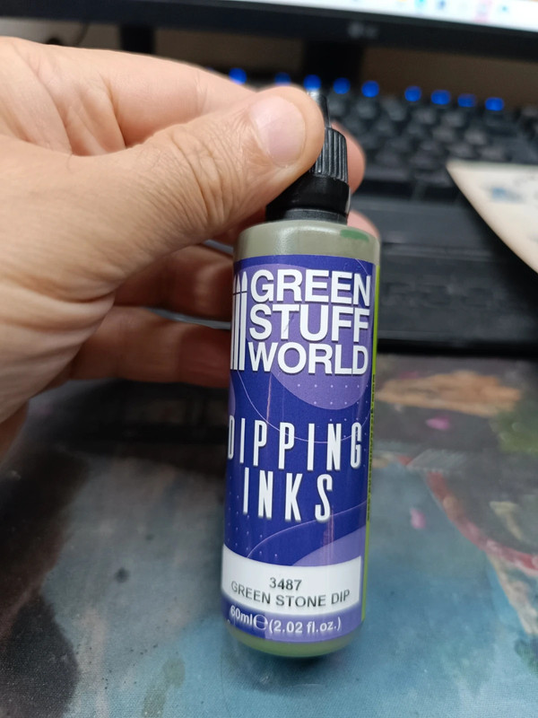 Peinture contraste green stuff word dipping inks Green stone dip