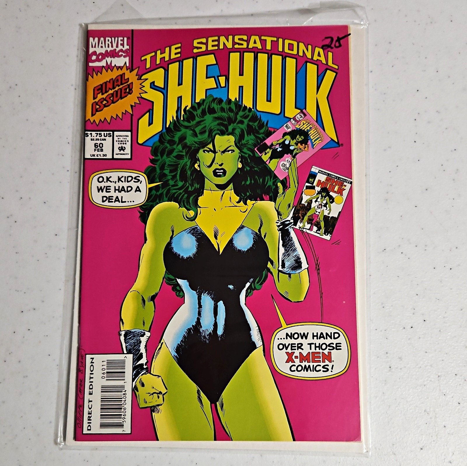 Marvel Comics The Sensational She-Hulk #60 Edizione Diretta 1994 John Byrne
