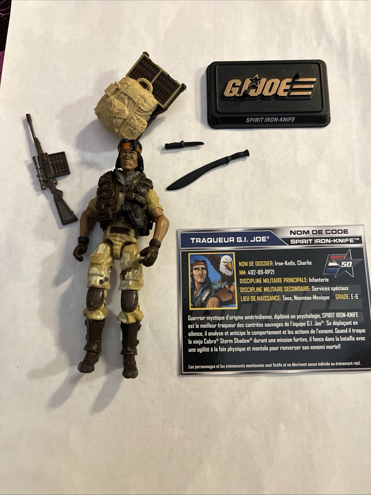 Spirit Iron-Knife v5 G I Joe Tracker 2015 50th Anniversary