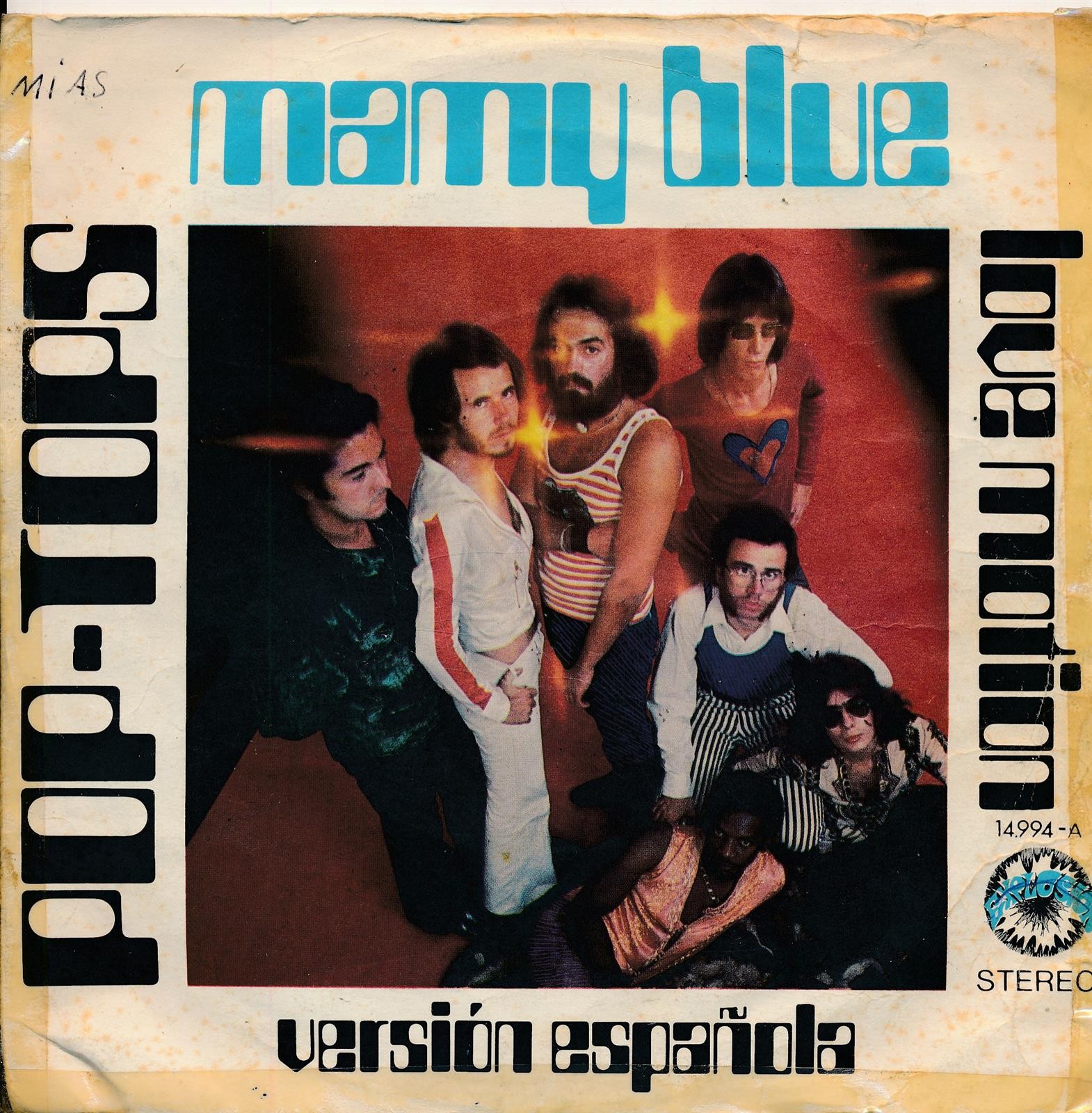 Mamy Blue - Pop Tops - Version Espanola - Single 7" Vinyl 199/18
