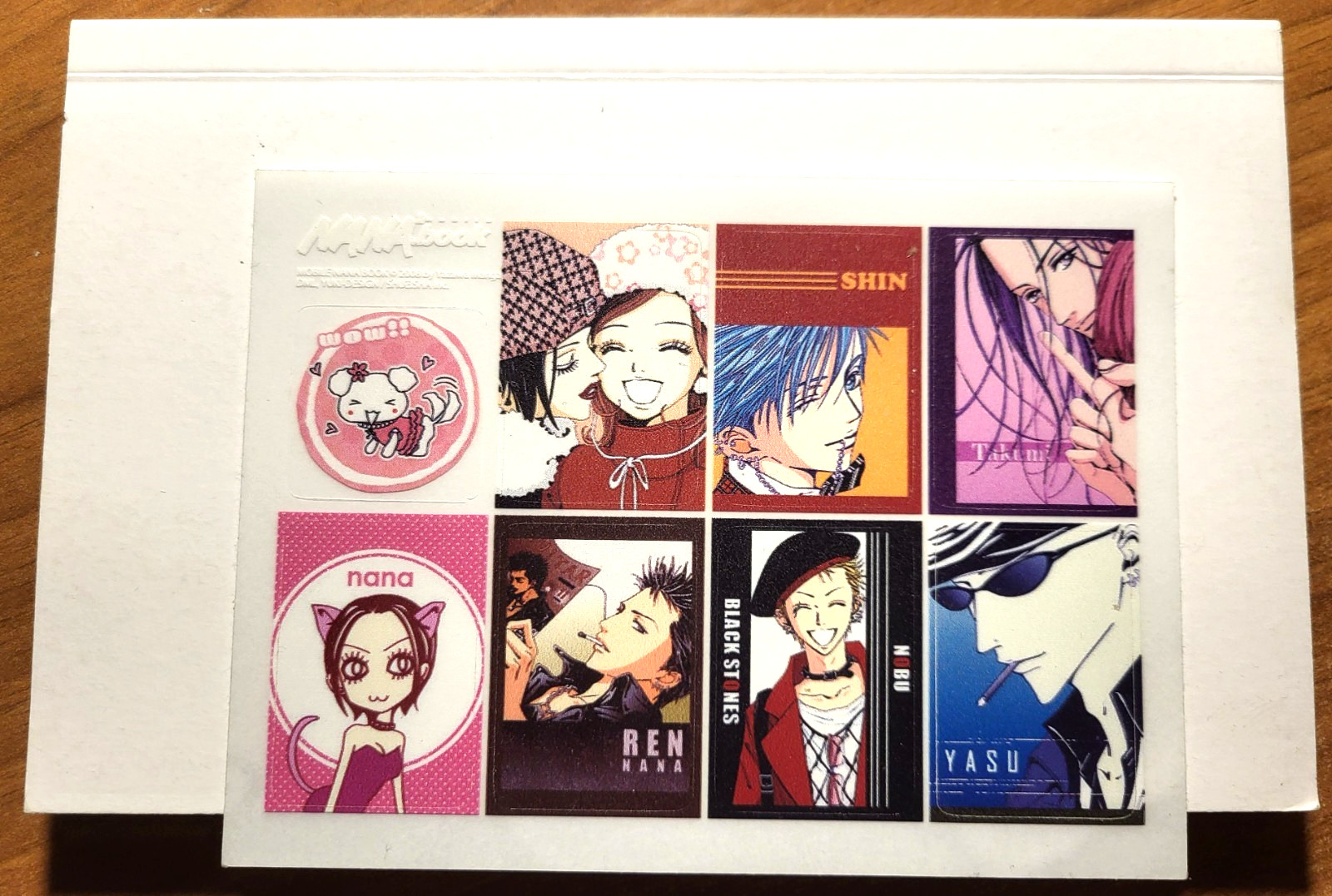 8  ADESIVI  NANA  ( DA NANA MOBILE BOOK ) PLANET MANGA + VOLUMETTO BIANCO